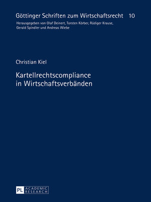 cover image of Kartellrechtscompliance in Wirtschaftsverbänden